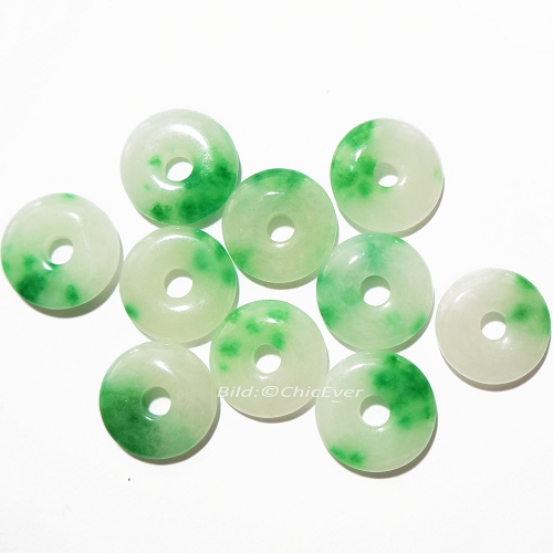 7x Jade Münzen grün Ã˜20mm Schmuck DIY Zubehör - zum Schließen ins Bild klicken